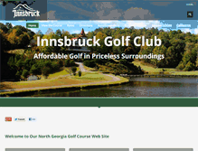 Tablet Screenshot of innsbruckgolfclub.com
